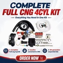 4 Cylinder CNG Sequential Injection Conversion Kit With AT12 Reducer, Autogas Complete Kit Equipped MP48 ECU for Car