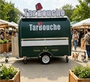 Multifunctional CE Certified Fiberglass Outdoor Use Chocolate Towable Food Trailer Food Trucks
