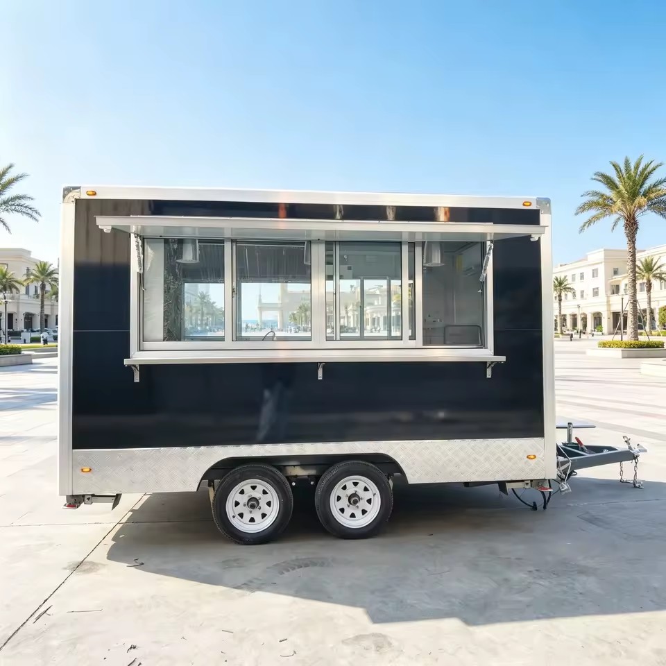 2026 Multifunction Customized Popular Street Food Truck Fast Food Van Hot Dog Coffee Food Trailer