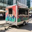 Manufacturing Plant DOT Certified Galvanized Sheet Restaurant Beer Service Towable Food Trailer Hot Dog Cart