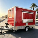German EPR (Packaging) CE Certified Galvanized Sheet Food Shop Food Trailer Food Trucks for Advertising