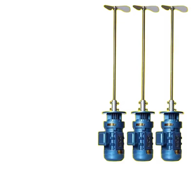 Vertical Gear Motor Mixer with Paddle Impeller, Top Entry Flange Agitator, Acid Resistant Stirrer for Fine Chemical