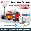 WNS Gas Fired Steam Boiler 1-20ton High Efficiency Quick Installation 1 Year Warranty