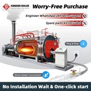 WNS Dual Fuel Steam Boiler Natural Gas Diesel Fired CE ASME Certified Packaged Design