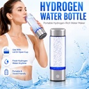 2026 Luxury 1400ppb Hydrogen Water Bottle SPE PEM Tech Proton Exchange Membrane Water Electrolysis Sports H2 Generator