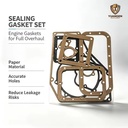 Full Set Gasket Kit Complete Engine Paper Gasket Repair Kit for Single Cylinder Water Cooled Agricultural Diesel Engine