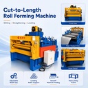 XHH Automatic Stainless Steel PLC-controlled Slitter Straightening Leveling Sheet Metal Cut-to-Length Roll Forming Machine