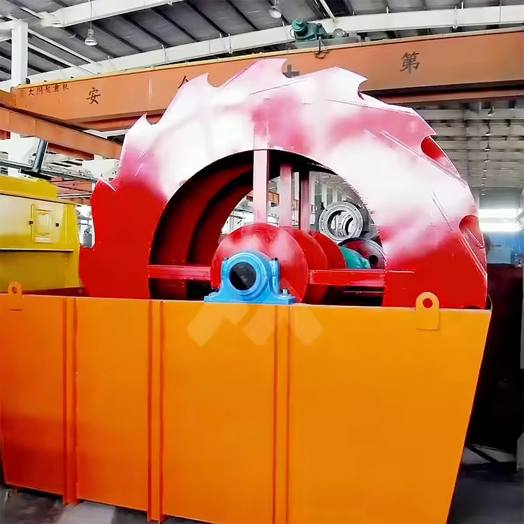 Double Wheel Sand Washing Machine 150 T/H Twin Spiral Scrubber for Aggregate Plant