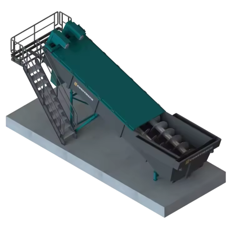 Screw Sand Washing Machine High Capacity 25-45t/h AC Motor Pump with Screening & Separation Functions 2 Years Warranty