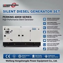 Automatic Perkinss Silent Diesel Generator Set 20 50kva 30 40kw Water Cooled Open Frame Remote Start ATS 50Hz Power Genset