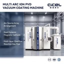 Multi Arc PVD Coating Machine Decorative Coating Stainless Steel Product