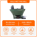 Wet Pan Mill for Gold Ore Grinding AC Motor High Productivity Easy Operation Energy Saving Mineral Extraction Equipment