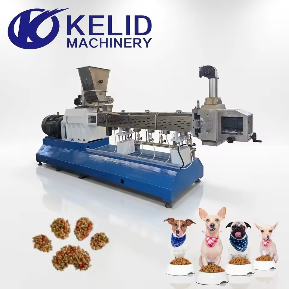 CE Food-grade Large Capacity Automatic High Digestibility Nutritional Pet Dog Food Production Line Dog Feed Processing Machine