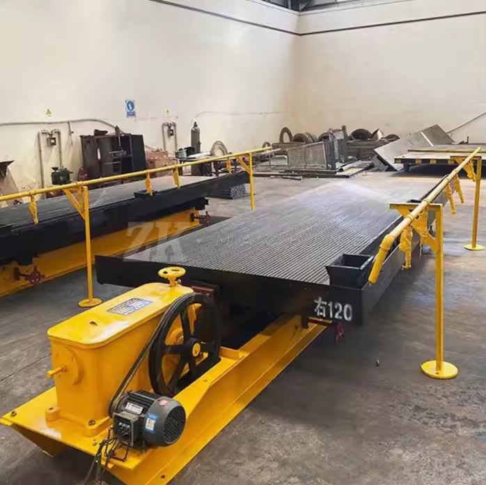 Laboratory Large Gravity Concrete Fiber Glass Feeder Mine Use Portable Gravity Dry Shaking Table Gold Concentrator