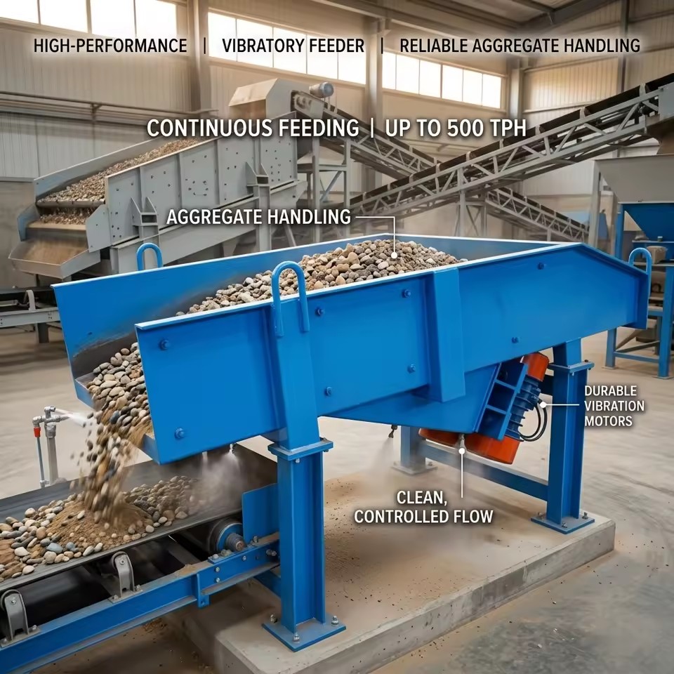 Mining Feeder GZG Series Motor Vibrating Feeder Custom 50 500 TPH for Ore Crusher Plant Aggregate Conveyor System
