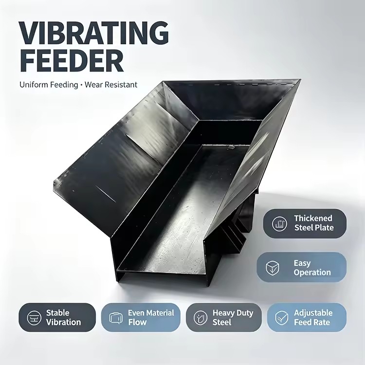 Popular Model Low Noise Stable Feeding Series Vibrating Feeder for Mining Quarry Feeding System