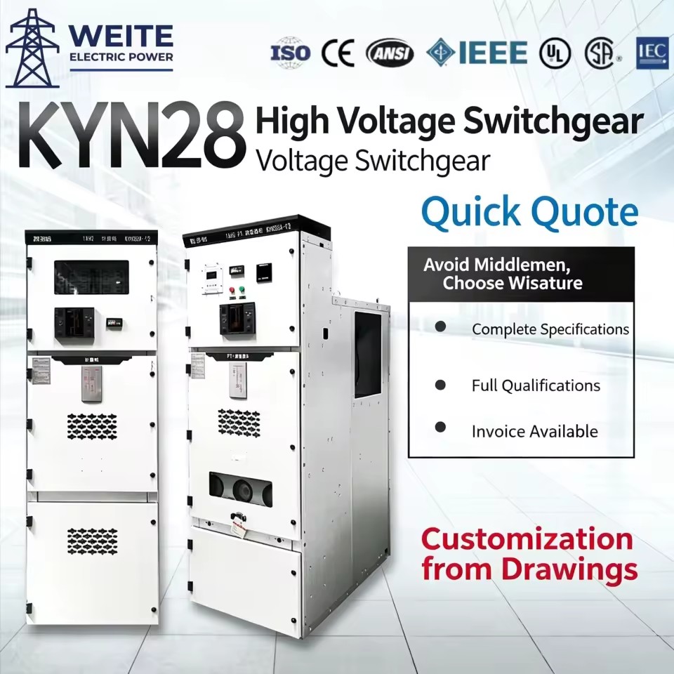 KYN28-12 Model 12kV Compact Circuit Breaker Intelligent Control RMU Medium Voltage Switchgear for Renewable Energy Distribution