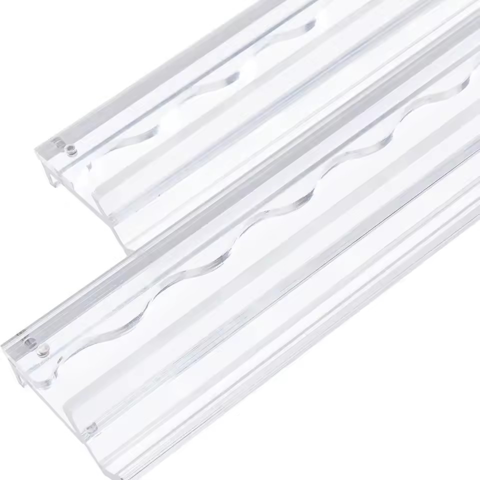 20 Inch Acrylic Modern Scalloped Mahjong Racks with Magnetic Pushers for Entertainment