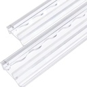 20 Inch Acrylic Modern Scalloped Mahjong Racks with Magnetic Pushers for Entertainment