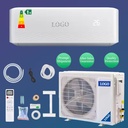 Fast Cooling Split Air Conditioner 9000-24000BTU Powerful Compressor Household AC Unit for Living Room Use