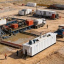 Oilfield Mud Tank Q235 Steel Big Capacity High Efficiency Measurement Totalizer Open Top Sand Discharge Gate Desander Door 1