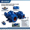 High Efficiency Double Suction Pump Horizontal Split Case Water Pump for Central Air Conditioning