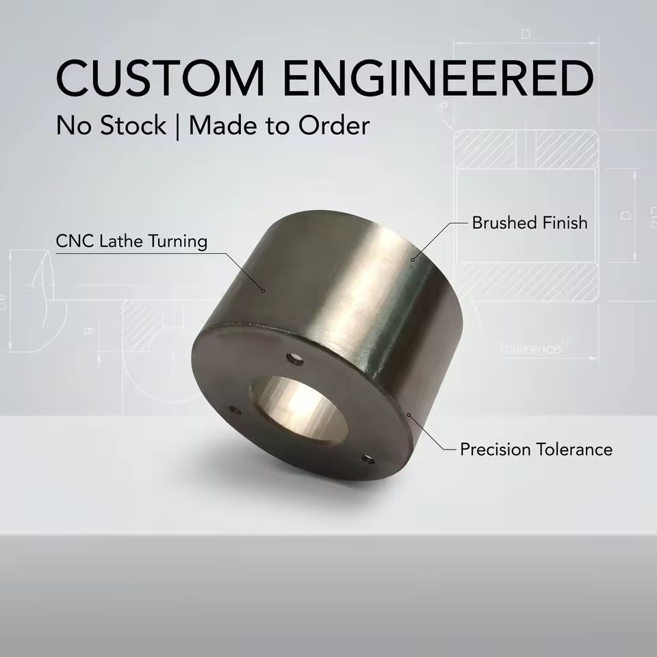 Custom CNC Turning Service Precision Stainless Steel Machined Cylinder Bushing Sleeve Shaft Coupling Collar