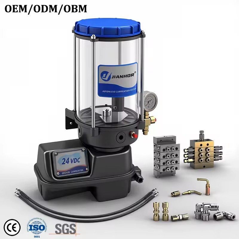 Auto Greasing Lubrication Pump 24VDC Excavator Central Automatic Greasing Pump System for EP2 Grease