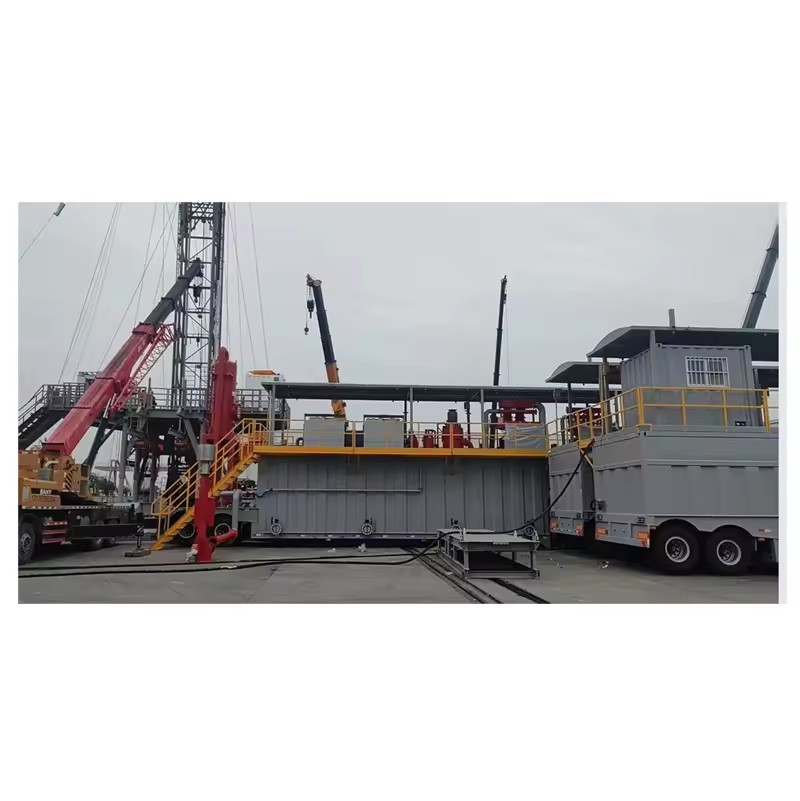Oil Gas Drilling Mud System for High Capacity Mud Recycling and Solids Control in Deep Well Drilling