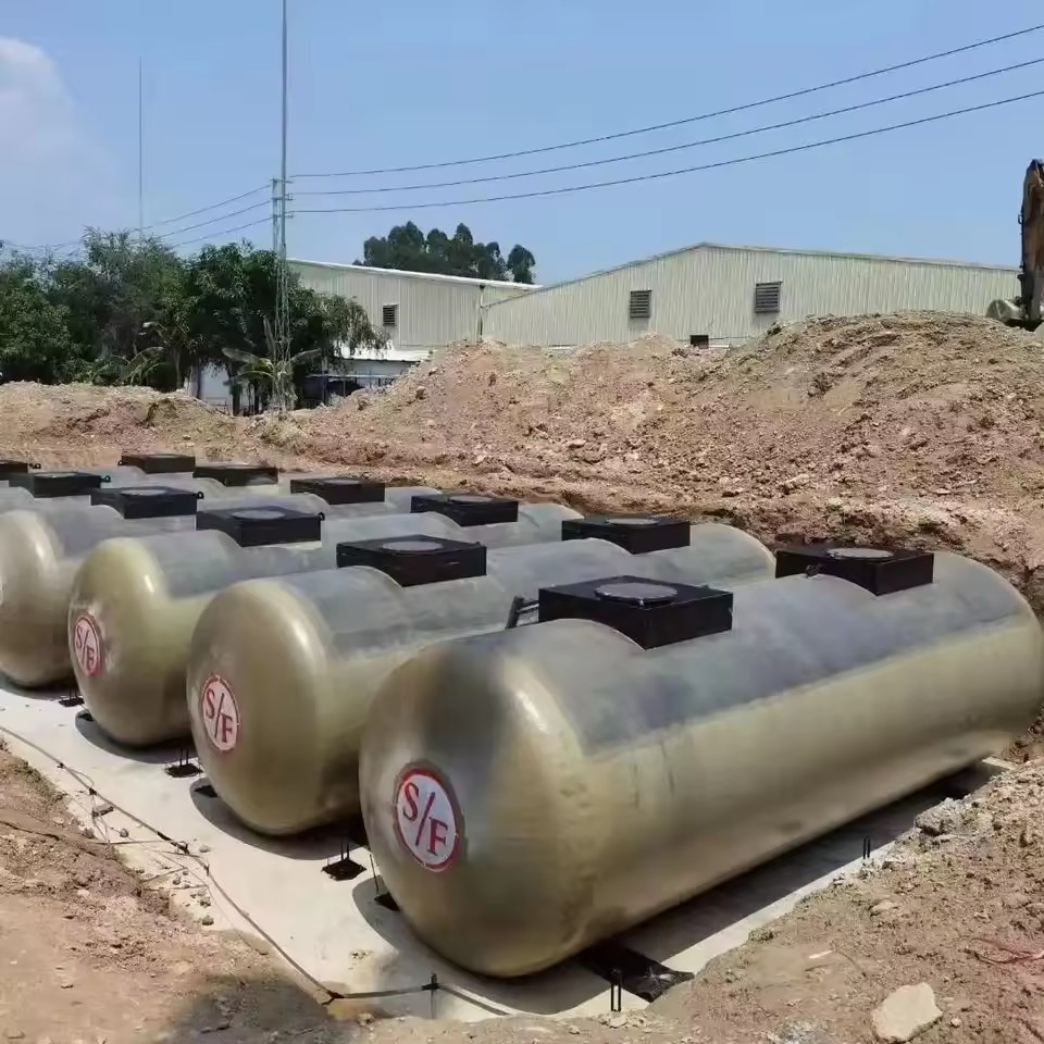 40, 000 Liter Underground Diesel Fuel Tank FRP Double Walled Underground Storage Tank