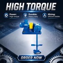 High Torque DJJBQ220S Mud Agitator for Oilfield Drilling Tank Mixing 22kW Double Impeller Explosion Proof Stirrer