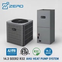 14.3 SEER2 R32 AHU Heat Pump System Modular Central AC Electric Variable Frequency Only AHRI Certified Contractor Supply