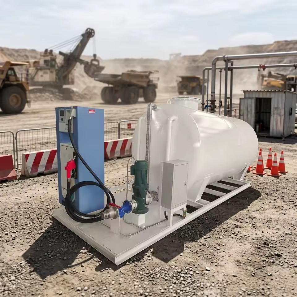 30000 Liters Carbon Steel Fuel Ground Tank with Dispenser Pump Used for Farms Mining