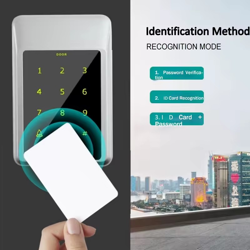 CUMU M02 Waterproof Metal Case Access Control System Keypad Touch Screen ID Card Passcord Dual-Frequency Access Controller