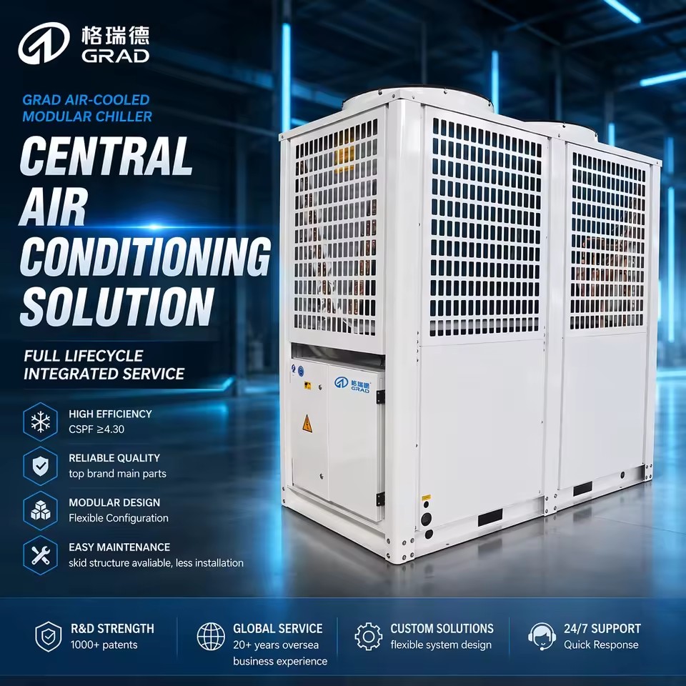 Industrial Low Temperature EVI Chiller Air Source Heat Pump for Harsh Climates