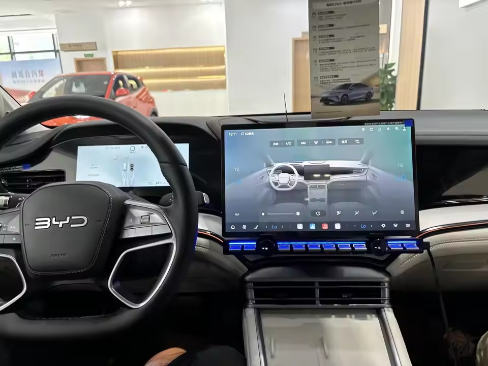 For BYD Seal Car Central Control Flowing Light Smart Mechanical Buttons Modification Interior Accessories