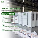 500kwh 600kwh 800kwh 1.2MWh 20ft Lithium Battery Storage Container Hybrid Microgrid Energy System C&I Energy Storage Systems