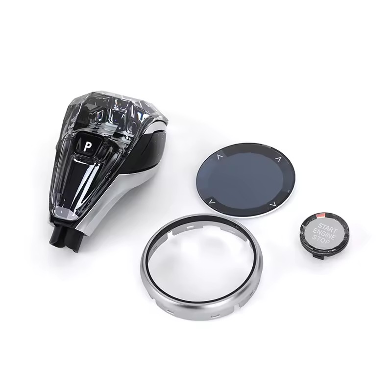 With X Badge Upgrade Full Set Car Central Console LED Crystal Gear Shift Knob for BMW X3 F25 IX3 X4 F26 X5 F15 X6 F16 X7 G07