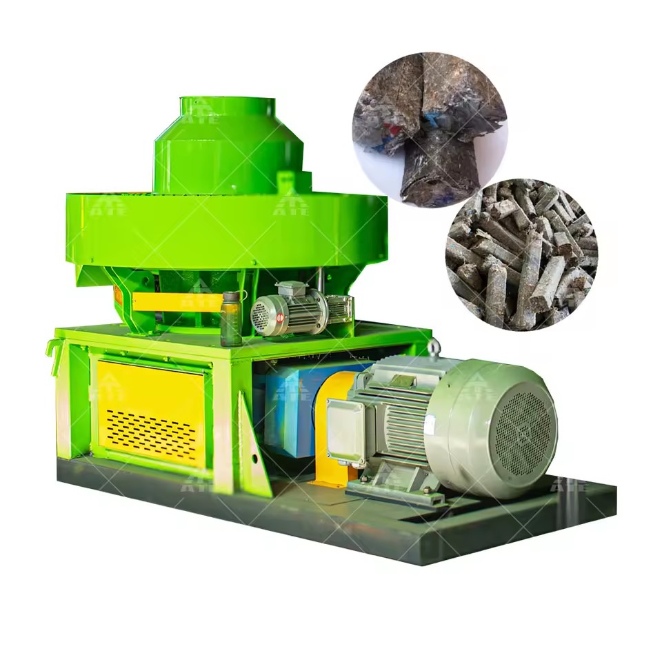 Municipal Garbage Waste Clothes Paper Solid Waste Briquette Machine Rdf Briquetting Machine
