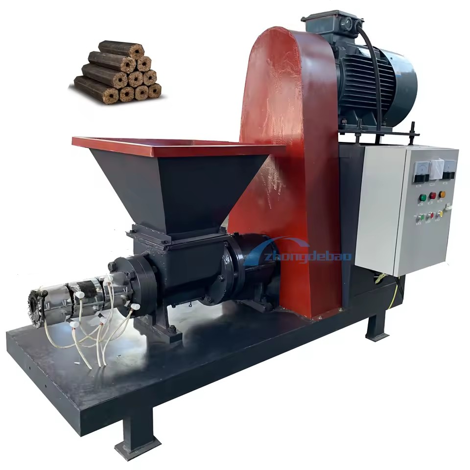 Sawdust Briquette Log Making Machine Wood Briquette Machine Firewood Sawdust Briquette Making Machine