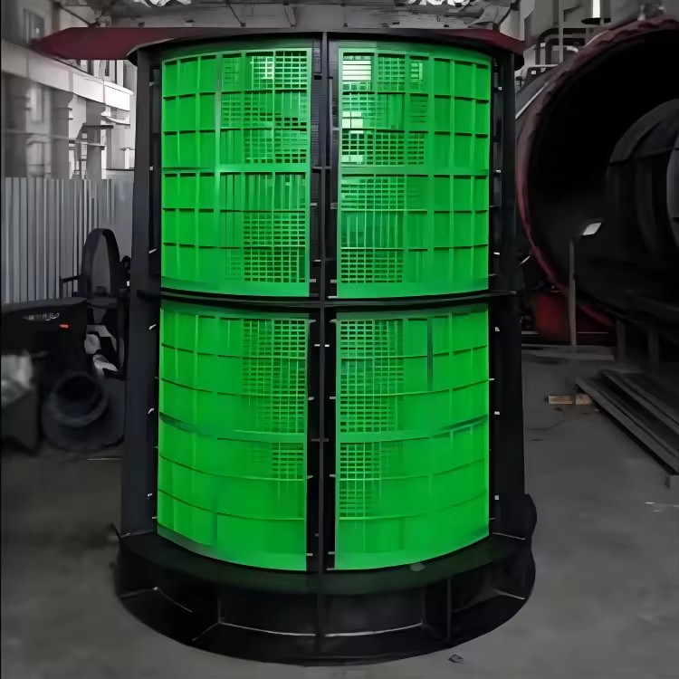 Mining Mill Trommel Screen Steel & Polyurethane Construction 2m+ Diameter High Load Capacity
