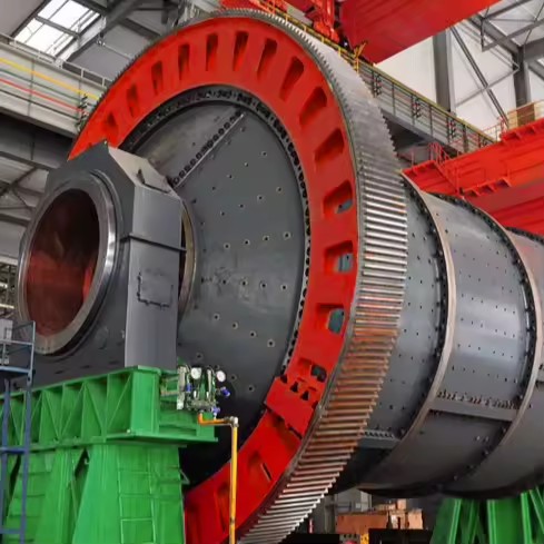 Ball Mill for Sale High Capacity 160-165t/h 6000Kw AC Motor Engine Bearing Gearbox Gear Stone Clinker Grinding