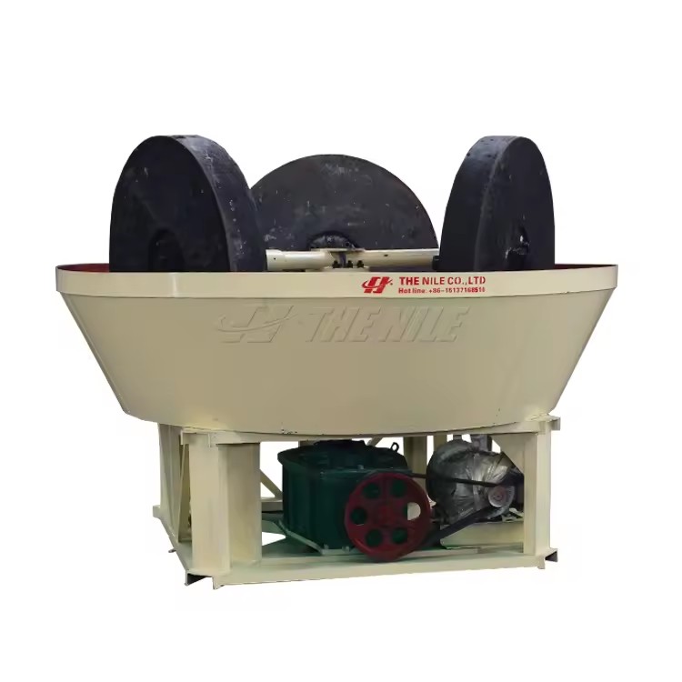 Promotional Three-Wheeled Mining Wet Pan Gold Grinding Mill Plant for Efficient Gold Extraction Promotional Mine Mill