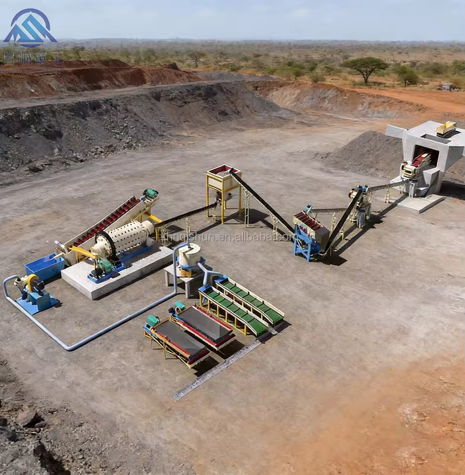 Gold Mining Machinery Gold Ore Processing Equipment Hard Rock Jaw Crusher Ball Mill 5 Tons Small Scale Plant with Shaking Table