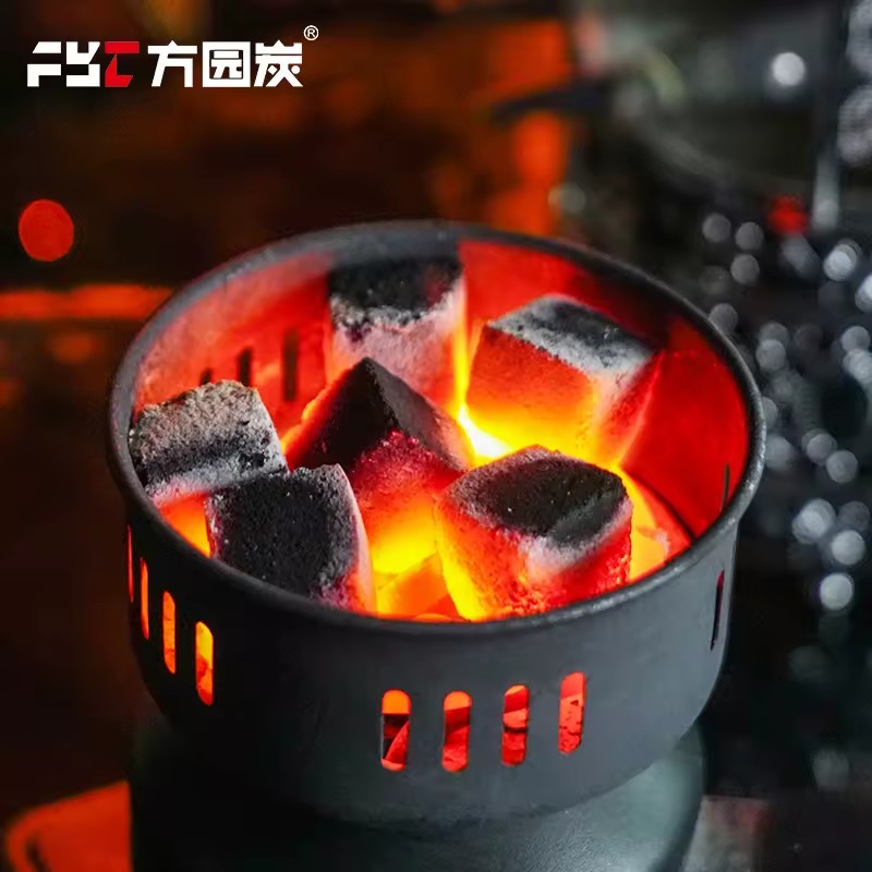 Extended Burn Time Square Hookah Charcoal Pure Coconut Shell Cube Briquettes Machine-Made Low Ash No Odor