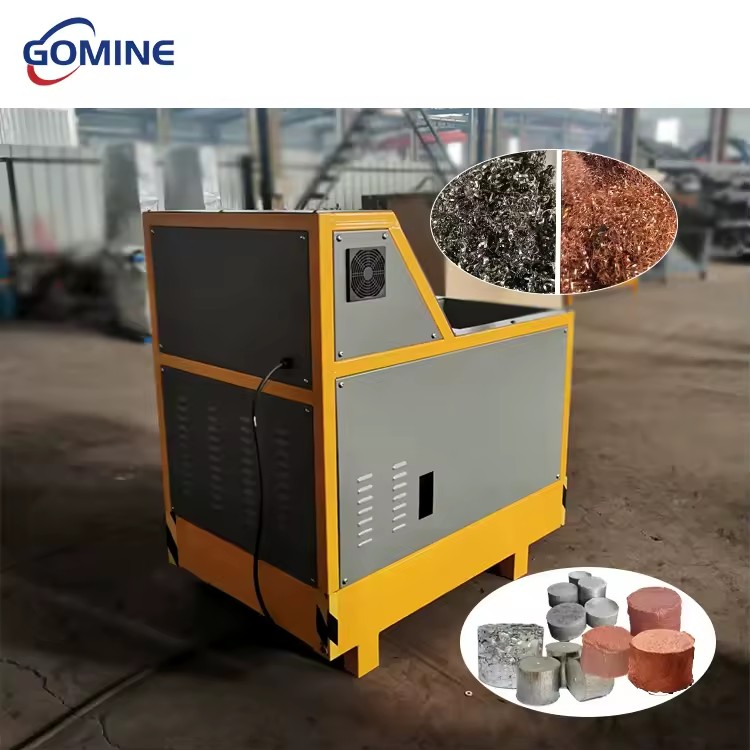 Automatic Hydraulic Cold Metal Briquette Making Machine Aluminum Copper Iron Steel Shavings Metal Chip Briquetting Machine