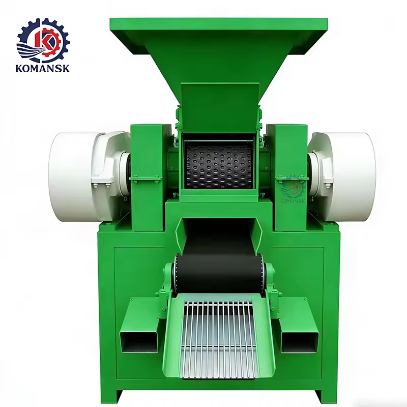 Low Power Cost Sawdust Briquette Machine High Efficiency 260-350kg/h Capacity Oval Shape PLC Core Press Machine