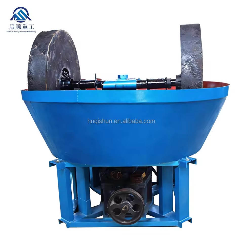 Best Selling Factory Price 1200b Wet Pan Mill Gold Grinding Equipment for Gold Mine Ore Milling Machine