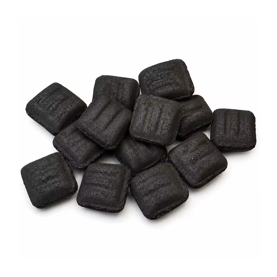 Black Pearl Eco-Friendly Machine-Made Charcoal Coconut Shell Briquettes-BBQ Smokeless Use 4-6 Hours Burning Time 75%+ Carbon