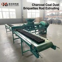 Waste Wood Briquettes Extruder Machine Hydraulic AC Motor Engine High Density Shaping Making Plant 500-1000kg/h